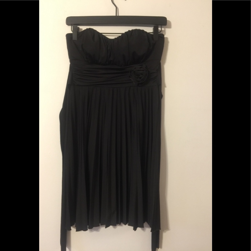 Speckles strapless dress